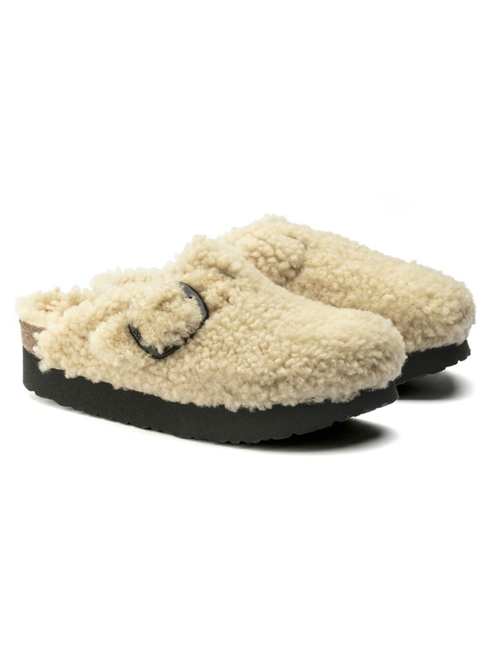 Birkenstock Boston Big Buckle Teddy Shearling Platform - 37 (6.5) - Picture 4 of 15